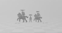 Northmen Riders dnd mini set - Viking | Norse | Male | Female | Fighter | Barbarian | Fantasy, Warhorse | Pathfinder | Wargaming, 28mm 32mm