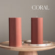 Ribbed Pillar Soy Wax Candle | Handmade Home Decor