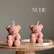 Fluffy Bear Soy Wax Candle | Handmade Home Decor