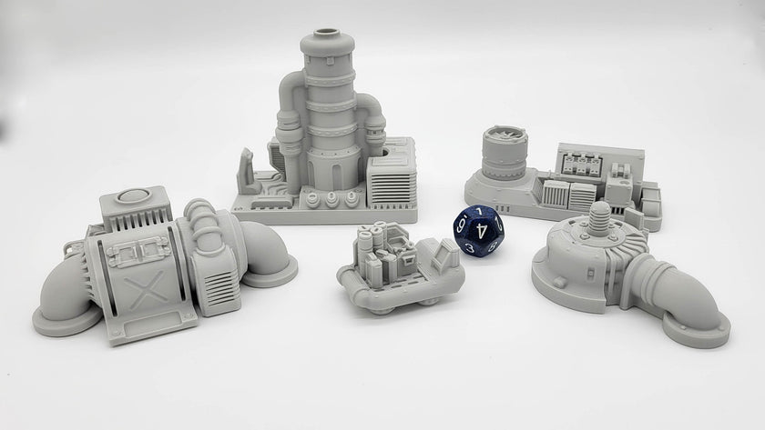 Sci-fi Scenery - Engine Room - EC3D Design, Infinity, Legion, Scifi, Cyberpunk, Starfinder, ttrpg terrain, traveller, starship, spaceship
