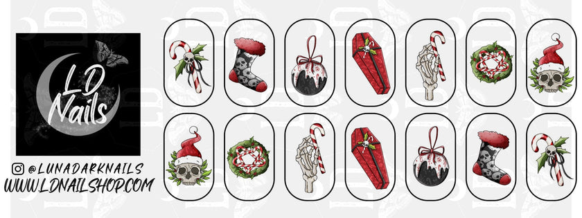 Spooky Christmas Decals