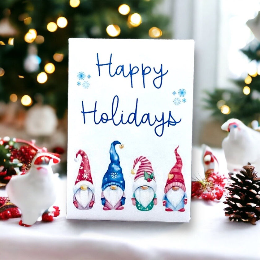 Seed Packages - Christmas - Bird Seed Gnome Designs - Ornament or Gift Tag - Includes 10 Packs of bird seed