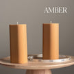 Ribbed Pillar Soy Wax Candle | Handmade Home Decor