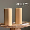 Ribbed Pillar Soy Wax Candle | Handmade Home Decor
