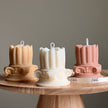 Soy Wax Roman Column Candle: Handmade Home Decor