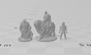 DnD Fallen Knight Mini Set - Arbiter Minitatures - Fighter | Paladin | Wargaming | Pathfinder | Horse | Cleric | Bandit | Brute | Male 28mm