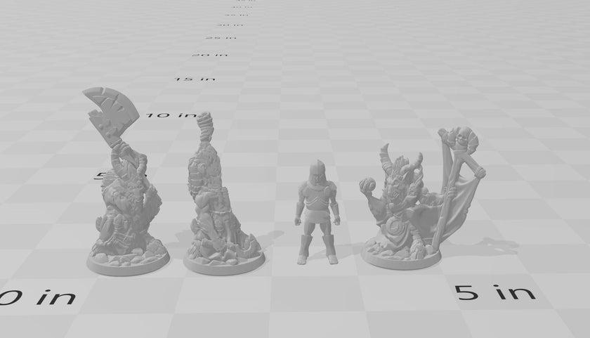 28mm Goatmen Mini Set - Arbiter Minitatures - | DnD | Minotaur | Yakfolk | Wargaming | Pathfinder | Goat | Cleric | Beastmen | Brute | Male
