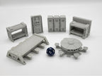 Sci-fi Scenery - Beds, tables, lockers - EC3D Design, Infinity, Legion, Scifi, Cyberpunk, Starfinder, ttrpg terrain, traveller, furniture