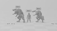 Sandfang Brutes 28/32mm mini set - Artisan Guild | Animal | Rat | Ogre | Monster | Ratfolk | Large | Pathfinder | Wargaming | Huge | Set