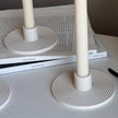 Minimalist Jesmonite Candlestick Holder: Round Taper Candle Decor