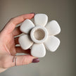 Jesmonite Flower Candlestick Holder: Handmade Table Decor