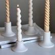 Round Jesmonite Candlestick Holder: Minimalist Table Decor