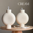 Sculptural Soy Pillar Candle: Minimalist Home Decor