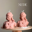 Blind Justice Soy Wax Candle: Woman Bust Statue Candle