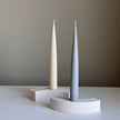 Minimal Jesmonite Candlestick Holder: Geometric Taper Candle Decor