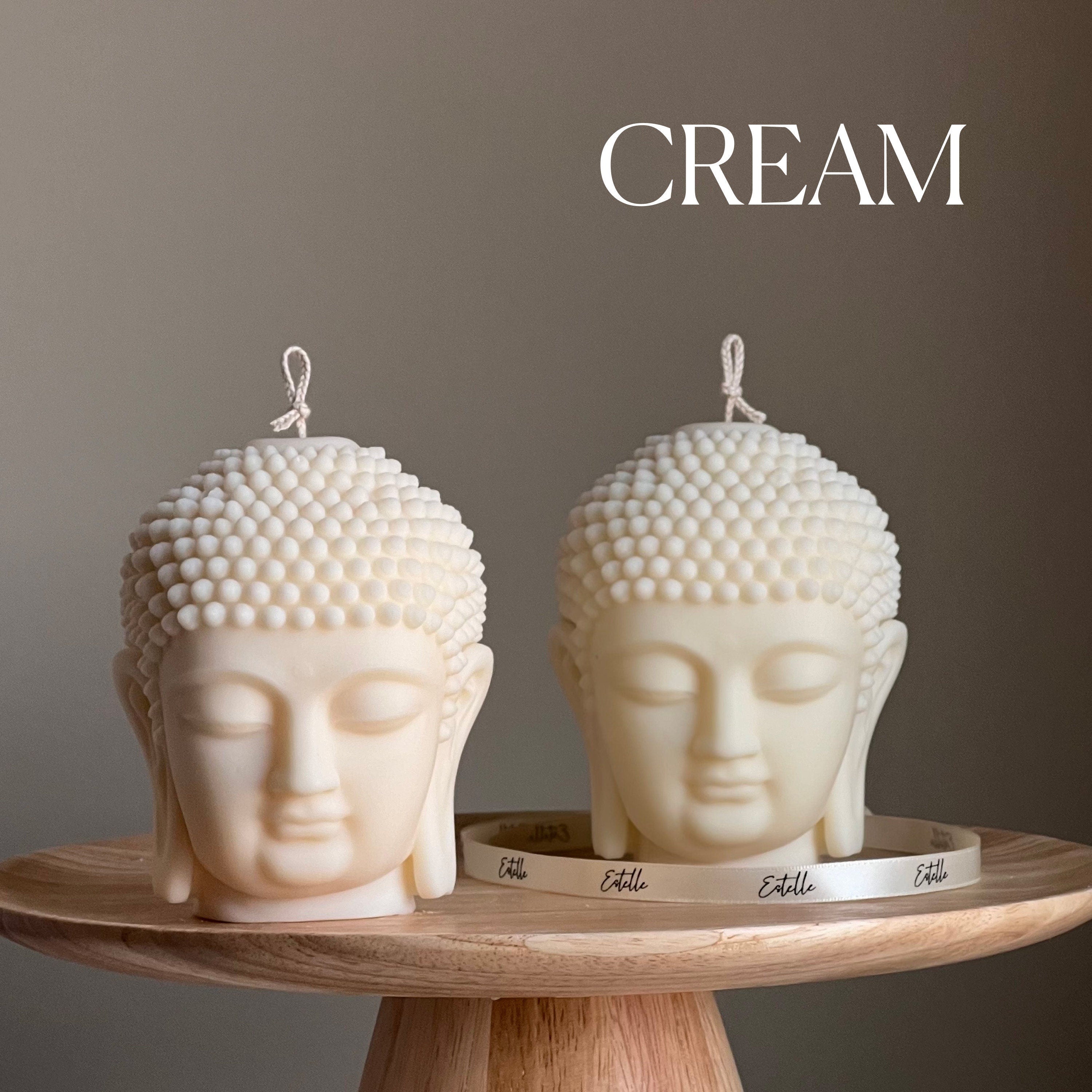 Buddha Bust Candle | Sculptural Soy Wax Statue