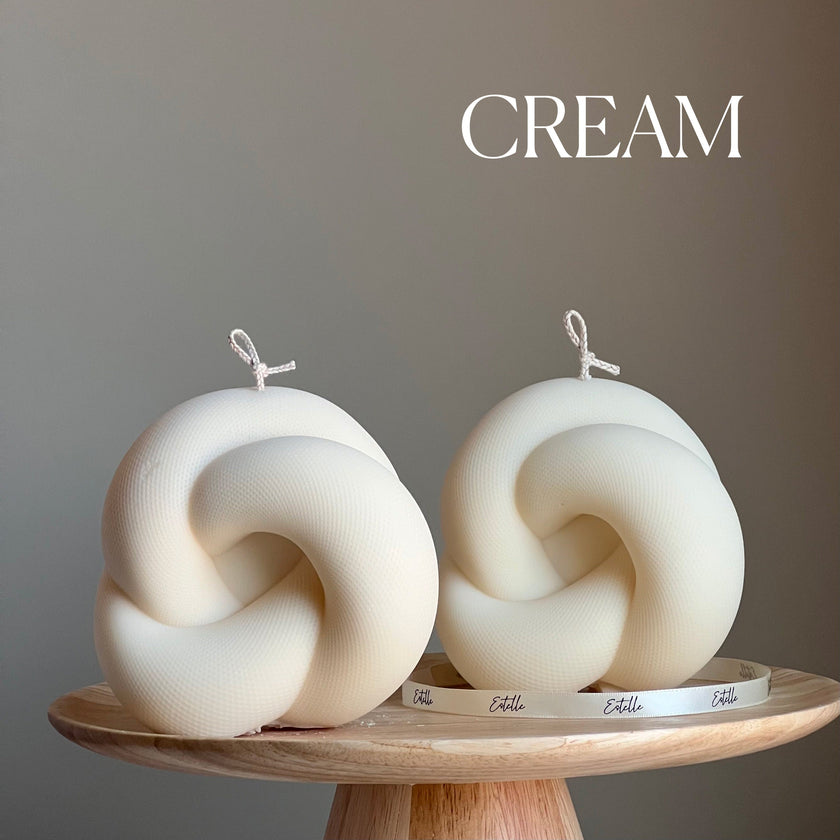 Handmade Knot Candle: Trendy Vegan Home Decor