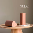 Heart Soy Pillar Candle | Sculptural Home Decor