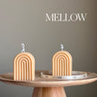 Hand Poured Soy Wax Rainbow Candle: Sculptural Home Decor