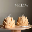 Large Lotus Soy Candle: Handmade Home Decor Gift