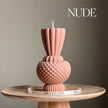 Handmade Diamond Vase Candle | Boho Home Decor