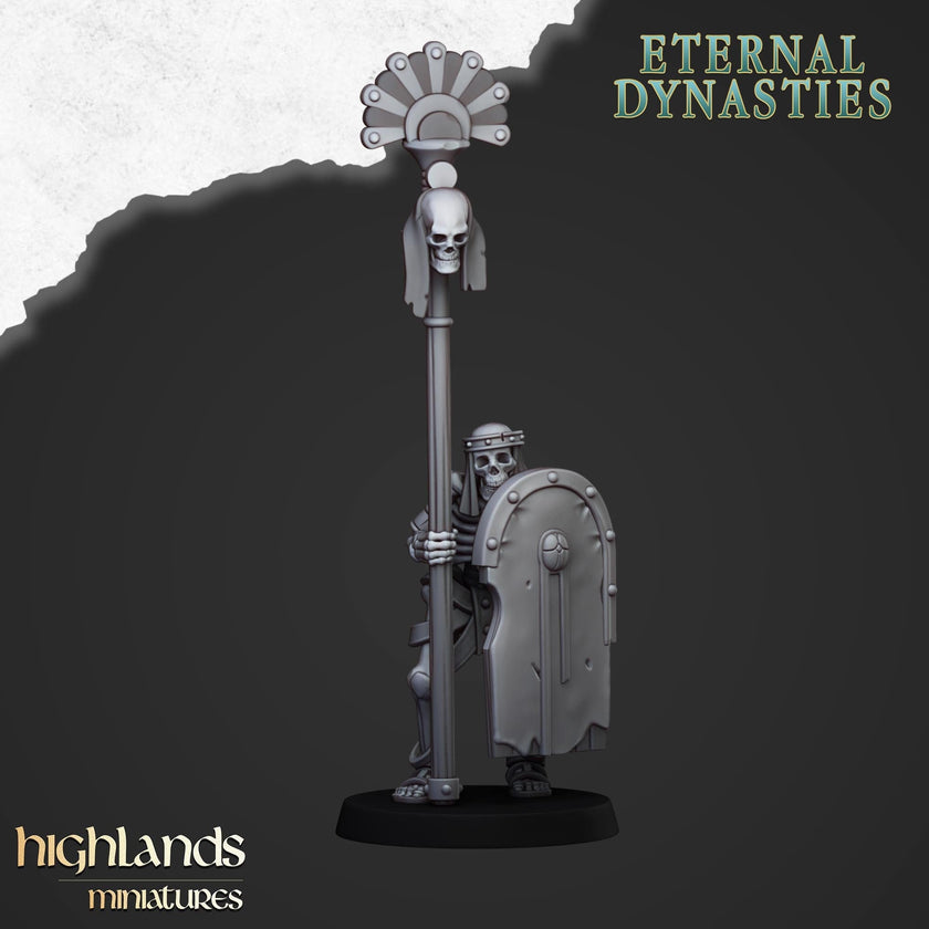 Ancient Skeletons with Spears - Highlands Miniatures | Undead | Skeleton | Lich | Ancient | Desert | Fantasy | Pathfinder | Wargaming