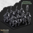 Ancient Skeletal Cavalry with Spears - Highlands Miniatures | Undead | Skeleton | Lich | Horse | Desert | Fantasy | Pathfinder | Wargaming