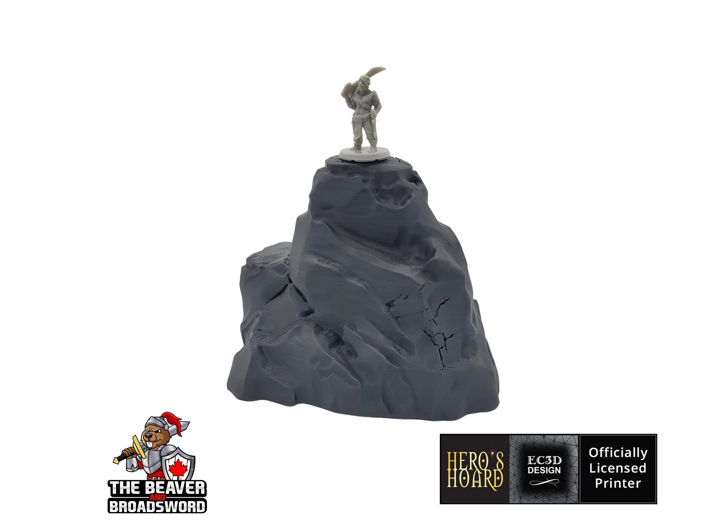 Large Rock Terrain Set 3 -  Scatter Scenery by EC3D, for TTRPGs and Wargaming - Mountain, Rocks, Canyon, DnD mini, Pathfinder, Tabletop