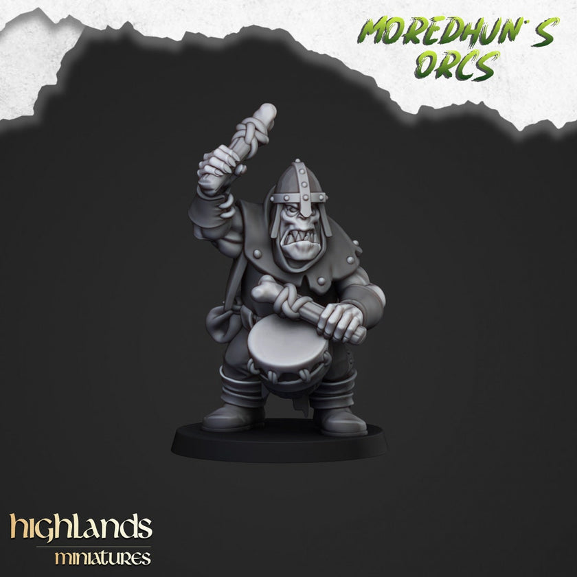 Orc Warriors with Hand Weapons - Highlands Miniatures | Goblin | Black Orc | Ork | Orcs | Warrior | Fantasy | Pathfinder | Wargaming | Squad