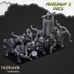 Orc Archers - Highlands Miniatures | Goblin | Black Orc | Ork | Orcs | Warrior | Fantasy | Pathfinder | Wargaming | Squad | Bowmen | Ranged