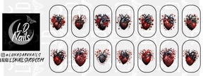 Gothic Hearts Decals