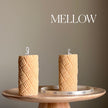 Knitted Soy Pillar Candle | Sculptural Home Decor