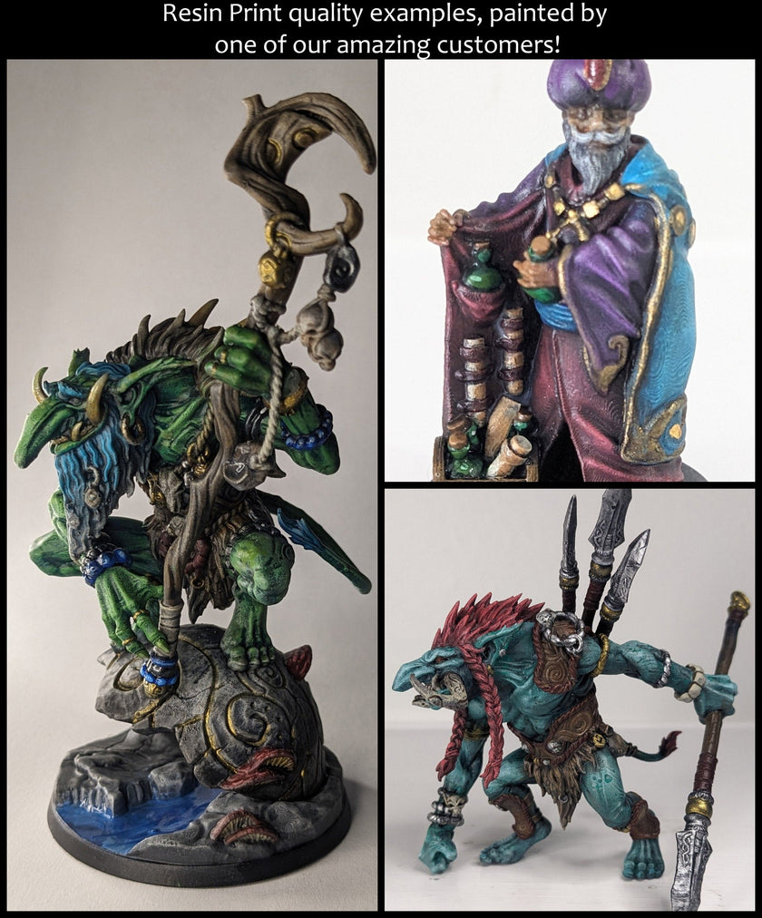 Gryphkin D Ranger, Kenku/Aarakocra premium DnD mini - High Quality Resin Printed 28mm 32mm Tabletop Miniature, Tough Durable Figurine
