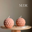 Large Bubble Ball Candle: Handmade Soy Pillar Candle, Home Decor