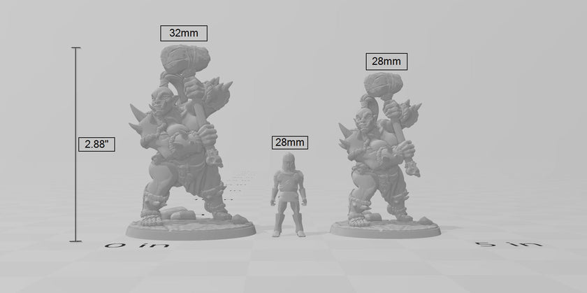 Female Ogre Marauder with Club - Artisan Guild | DnD | Fighter | Barbarian | Monster | Pathfinder | TTRPG | Wargaming | Frostgrave, Giant
