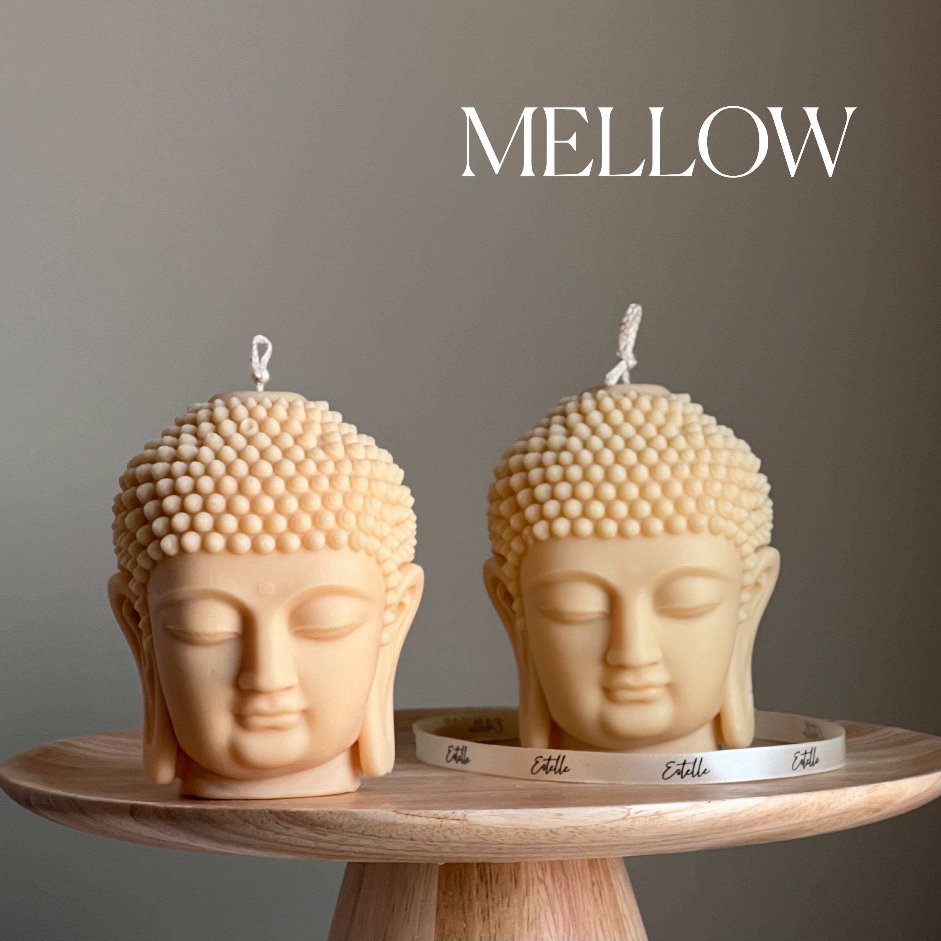 Buddha Bust Candle | Sculptural Soy Wax Statue