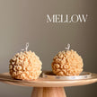 Flower Ball Candle: Handmade Soy Vegan Home Decor