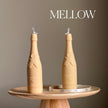 Champagne Bottle Candle: Decorative Soy Pillar Candle