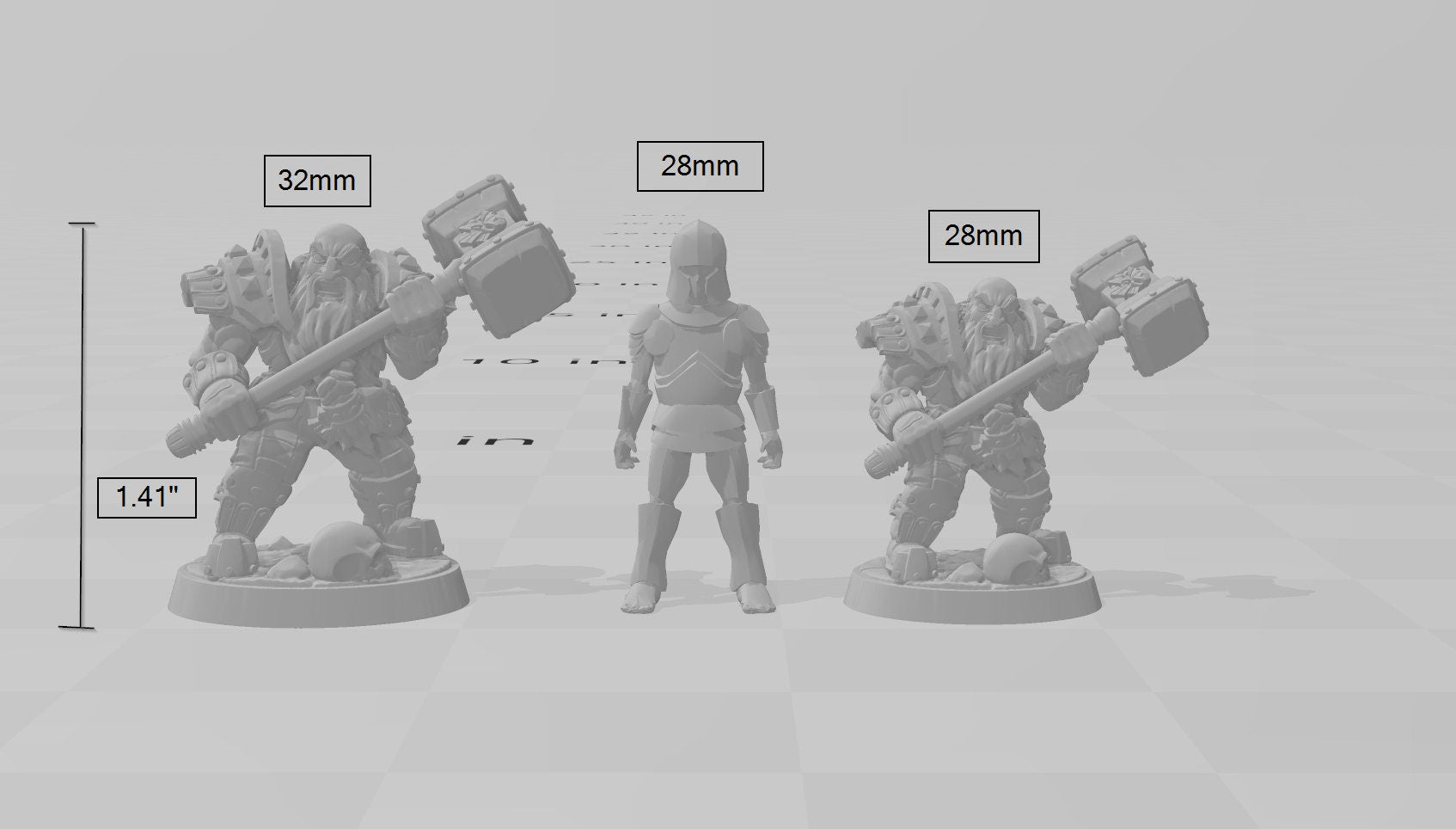 Two handed hammer Dwarven Defender - Artisan Guild | DnD | Fighter | Barbarian | Dwarf | Cleric | Paladin | Pathfinder | TTRPG | Wargaming
