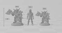 Female Dwarven Defender dnd mini with Axe - Artisan Guild | Fighter | Barbarian | Dwarf | Cleric | Paladin | Pathfinder | TTRPG, Wargaming