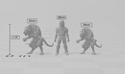 Sandfang Ratkins  28/32mm mini set - Artisan Guild | Animal | Rat | Mouse | Fighter | Ratfolk | Barbarian | Pathfinder | Wargaming | Rogue