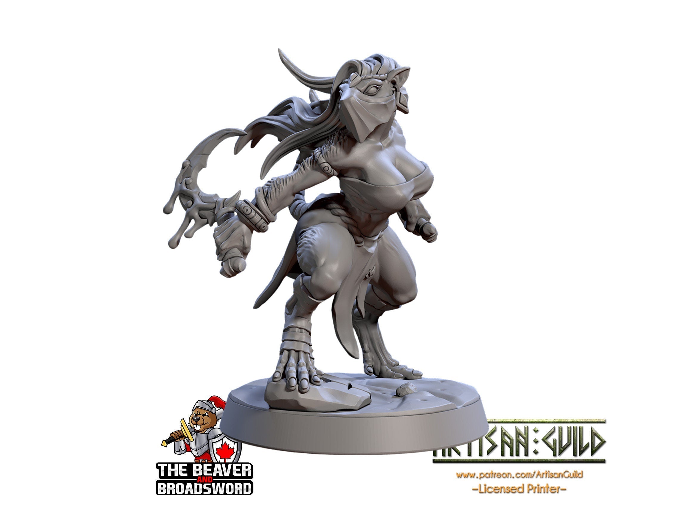 Skaria Shadowdancer  28/32mm mini - Artisan Guild | Animal | Rat | Mouse | Rogue | Ratfolk | Pinup | Pathfinder | Wargaming | Assassin