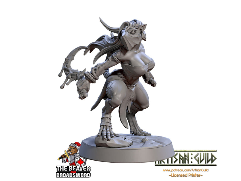Skaria Shadowdancer  28/32mm mini - Artisan Guild | Animal | Rat | Mouse | Rogue | Ratfolk | Pinup | Pathfinder | Wargaming | Assassin