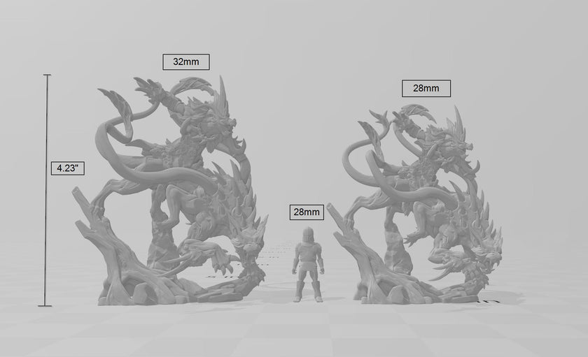 Bonegnasher Stalkerfiend 28/32mm dnd mini - Artisan Guild | Monster | Mount | Gnoll | Displacer Beast | Fantasy, Pathfinder, Wargaming