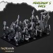 Orc Warriors with Hand Weapons - Highlands Miniatures | Goblin | Black Orc | Ork | Orcs | Warrior | Fantasy | Pathfinder | Wargaming | Squad
