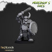 Orc Warriors with Spears - Highlands Miniatures | Goblin | Black Orc | Ork | Orcs | Warrior | Fantasy | Pathfinder | Wargaming | Squad