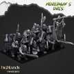 Orc Warriors with Spears - Highlands Miniatures | Goblin | Black Orc | Ork | Orcs | Warrior | Fantasy | Pathfinder | Wargaming | Squad