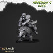 Mounted Orcs with spears - Highlands Miniatures | Boar | Black Orc | Ork | Orcs | Warrior | Fantasy | Pathfinder | Wargaming | Cavalry