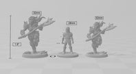 Female Orc Barbarian dnd mini with big axe - Artisan Guild | Barbarian | Warrior | Fighter | Goblinoid, Pathfinder, TTRPG, Wargaming Monster