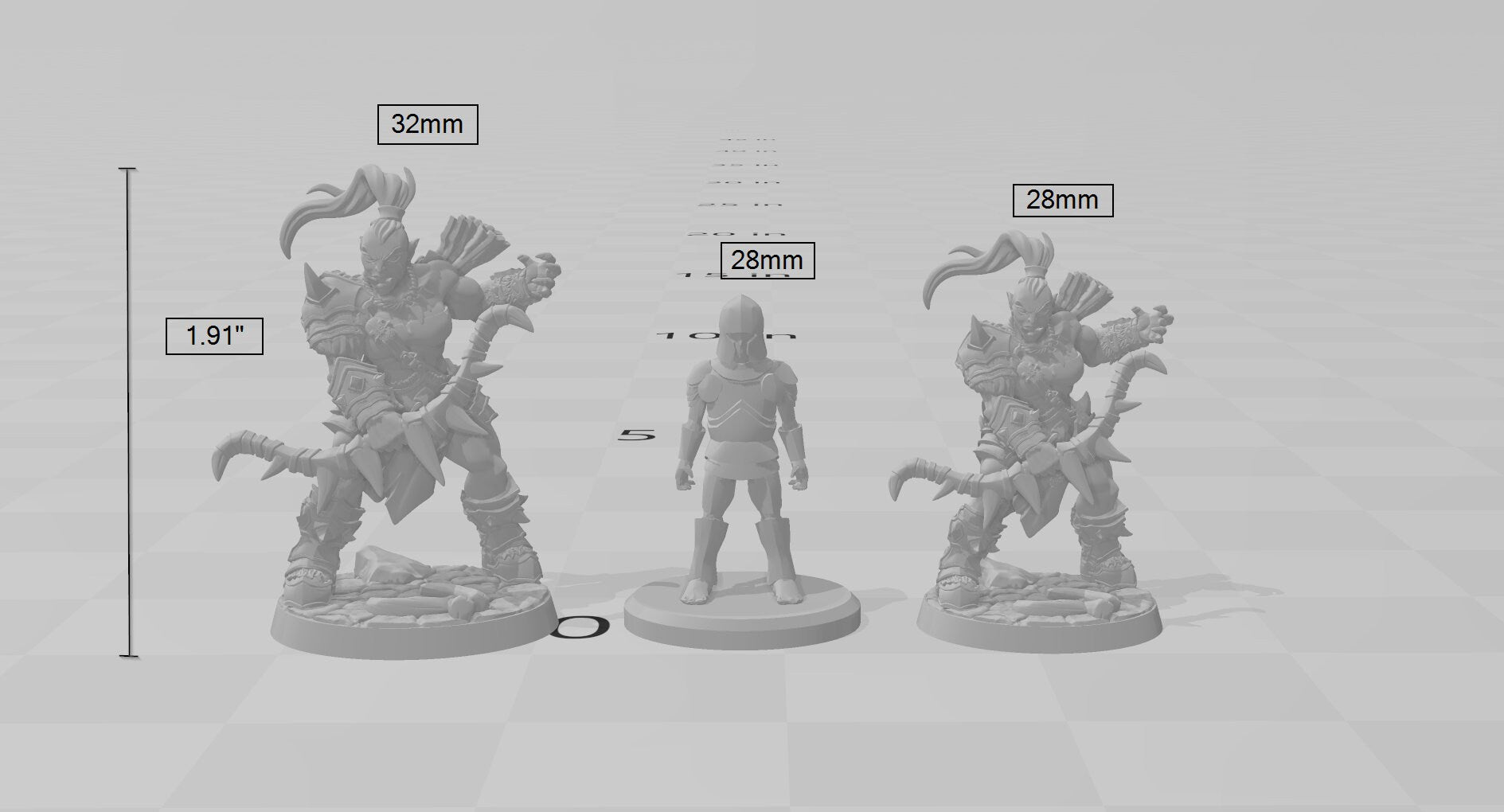 Female Orc Ranger dnd mini - Artisan Guild | Barbarian | Warrior | Fighter | Goblinoid, Pathfinder, TTRPG, Wargaming Monster